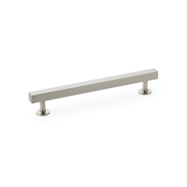 Square T-Bar Cabinet Pull Handle Centres 160mm Satin Nickel AW815-160-SN