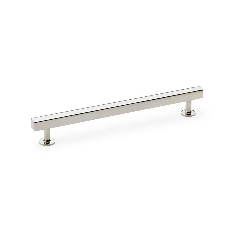 Square T-Bar Cabinet Pull Handle Centres 192mm Polished Nickel AW815-192-PN