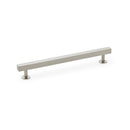Square T-Bar Cabinet Pull Handle Centres 192mm Cupboard handle Alexander & Wilks Satin Nickel 