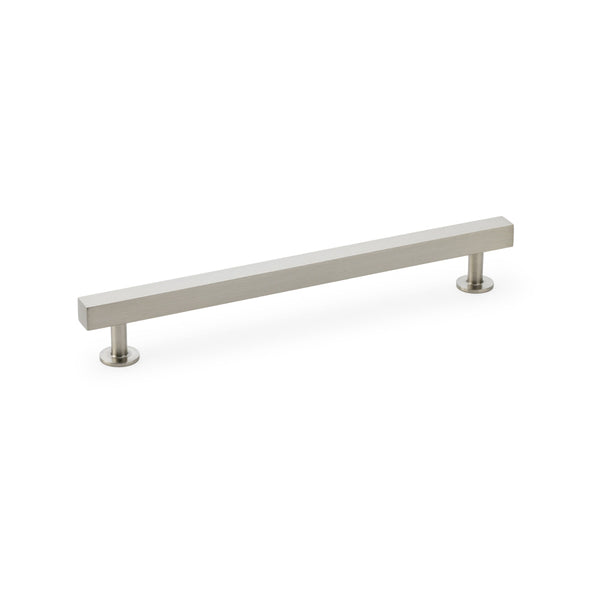 Square T-Bar Cabinet Pull Handle Centres 192mm Satin Nickel AW815-192-SN