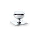 Quantock Cupboard Knob on Square Backplate 34mm
