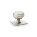 Quantock Cupboard Knob on Square Backplate 34mm