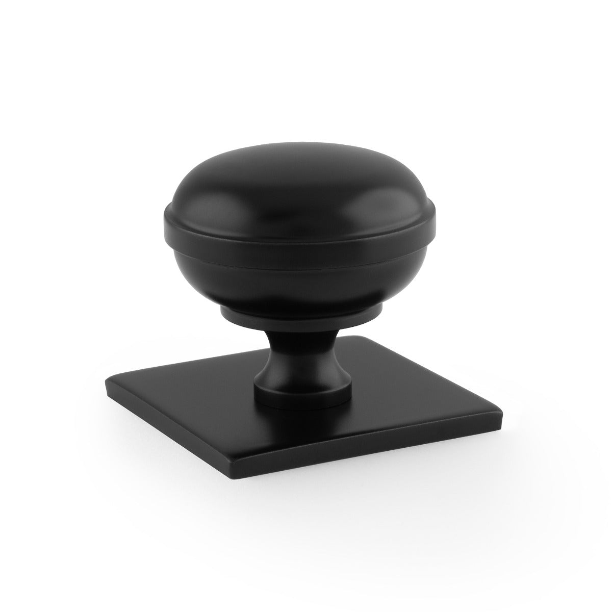 Quantock Cupboard Knob on Square Backplate 38mm
