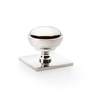 Quantock Cupboard Knob on Square Backplate 38mm