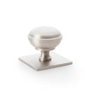 Quantock Cupboard Knob on Square Backplate 38mm