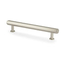 Vesper Hex T-Bar Cabinet Pull 128mm C/C Cupboard Knob Alexander & Wilks Satin Nickel 