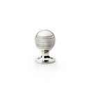 Caesar Cupboard Knob on Round Rose 25mm Cupboard Knob Alexander & Wilks Polished Nickel 
