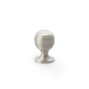 Caesar Cupboard Knob on Round Rose 25mm Cupboard Knob Alexander & Wilks Satin Nickel 