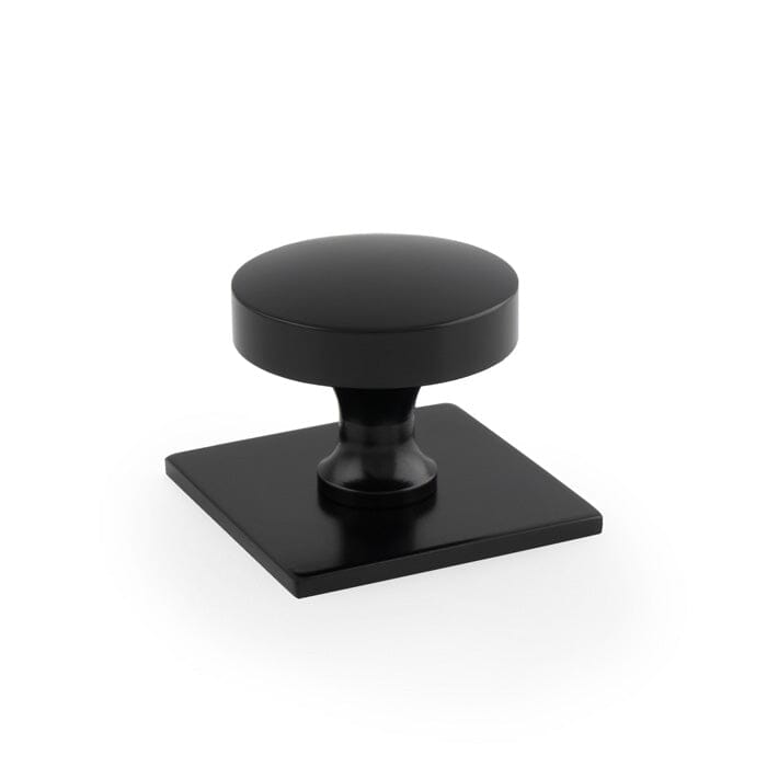 Bullion Cupboard Knob on Square Backplate