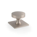 Bullion Cupboard Knob on Square Backplate