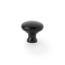 Wade Round Cupboard Knob 32mm Cupboard Knob Alexander & Wilks Black 