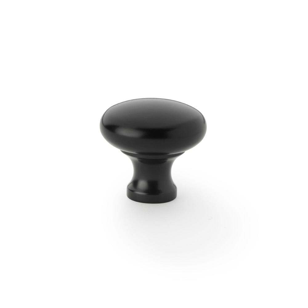 Wade Round Cupboard Knob 32mm Cupboard Knob Alexander & Wilks Black 