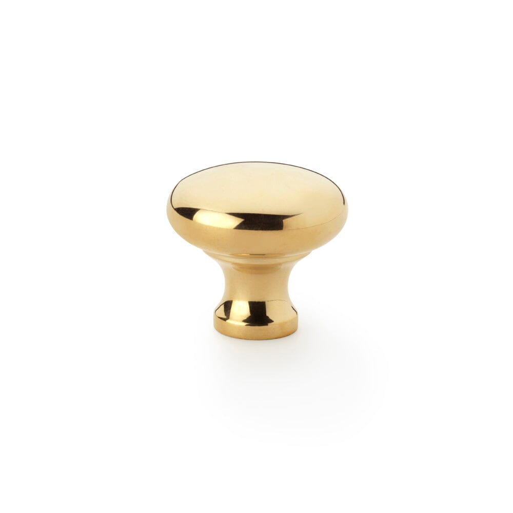 Wade Round Cupboard Knob 32mm Cupboard Knob Alexander & Wilks Polished Brass 