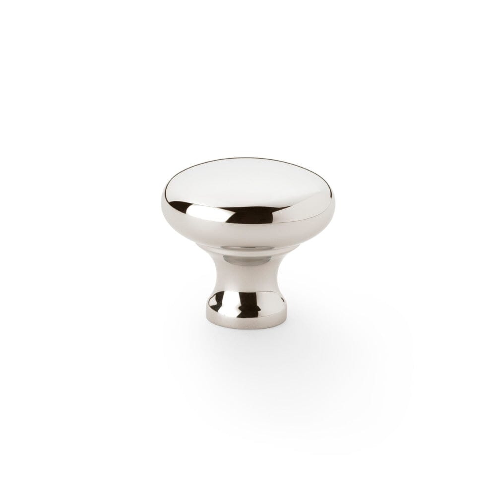 Wade Round Cupboard Knob 32mm Cupboard Knob Alexander & Wilks Polished Nickel 