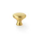 Wade Round Cupboard Knob 32mm Cupboard Knob Alexander & Wilks Satin Brass 