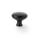Wade Round Cupboard Knob 38mm Cupboard Knob Alexander & Wilks Black 