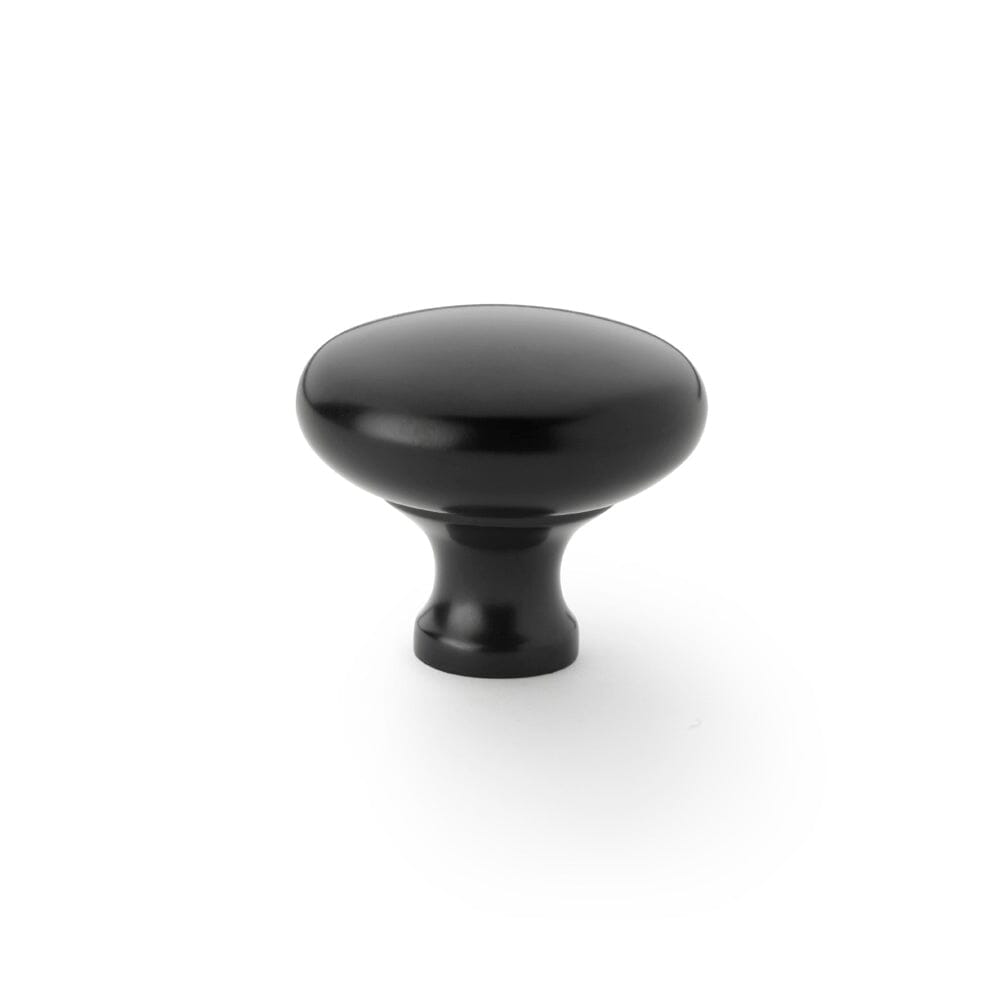 Wade Round Cupboard Knob 38mm Cupboard Knob Alexander & Wilks Black 
