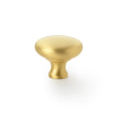 Wade Round Cupboard Knob 38mm Cupboard Knob Alexander & Wilks Satin Brass 