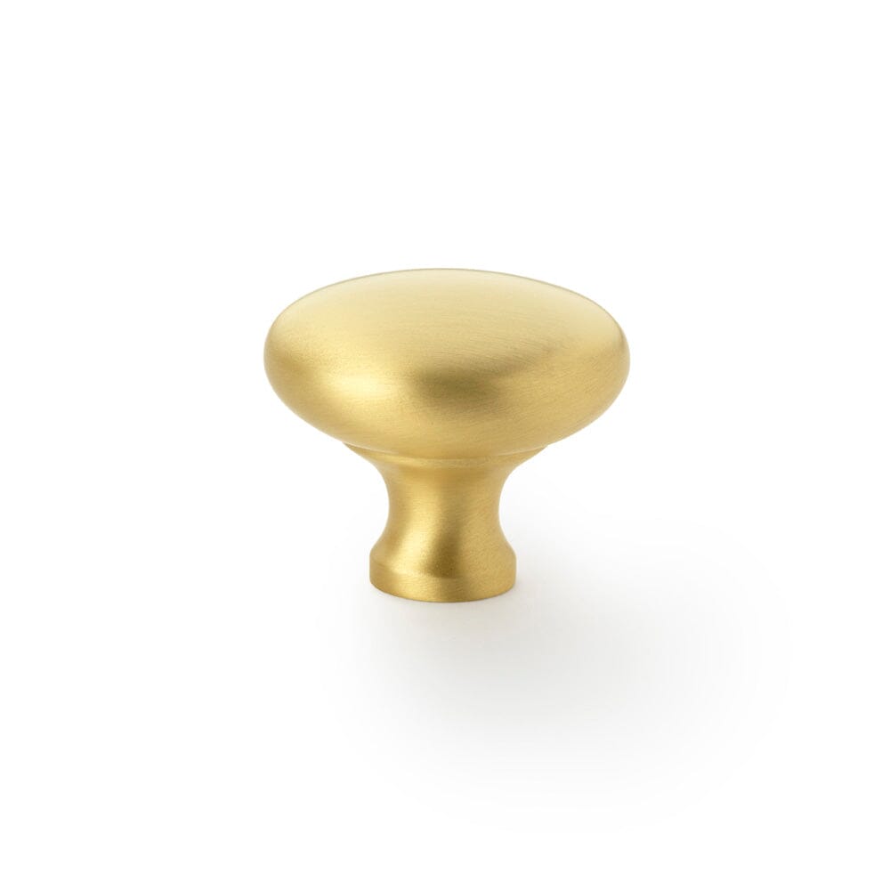 Wade Round Cupboard Knob 38mm Cupboard Knob Alexander & Wilks Satin Brass 
