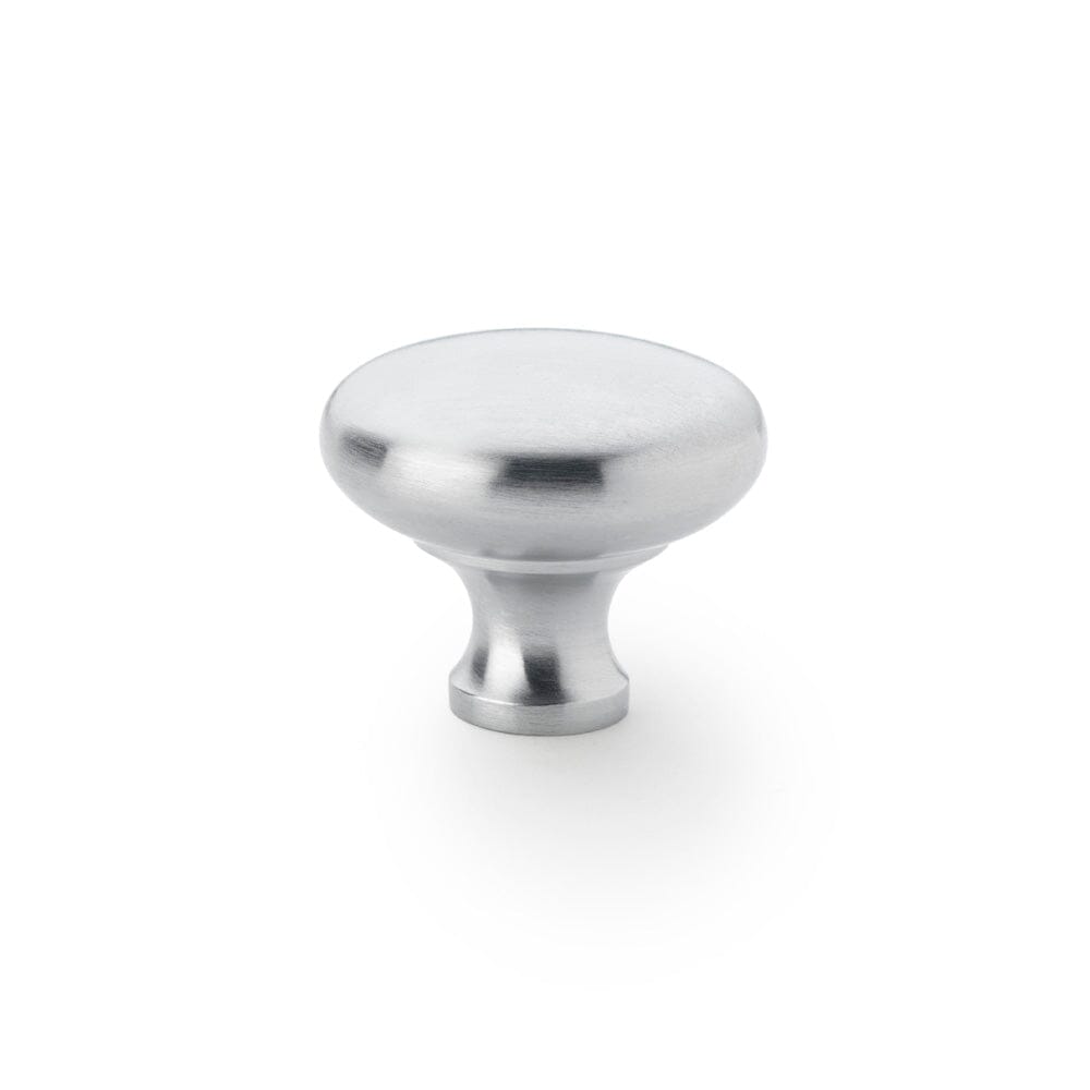 Wade Round Cupboard Knob 38mm Cupboard Knob Alexander & Wilks Satin Chrome 
