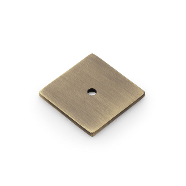 Quantock Square Backplate Antique Brass AW893-38-AB