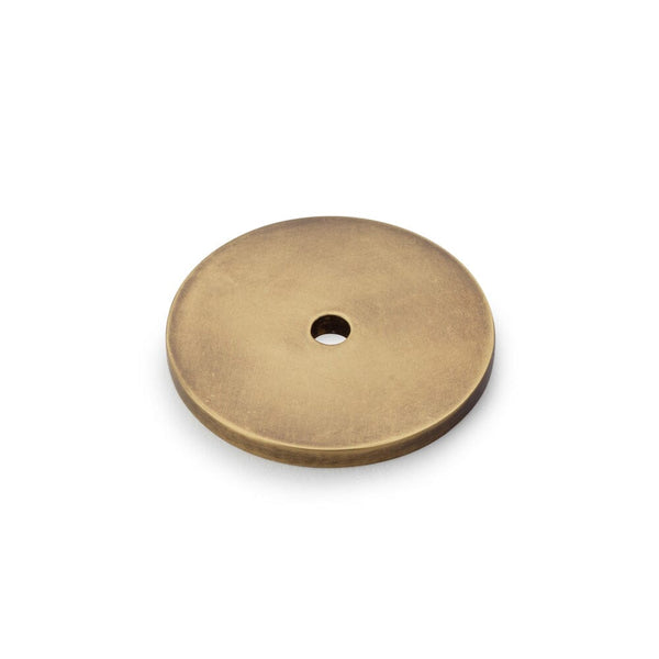 Circular Backplate Diameter 35mm Cabinet Accessory Alexander & Wilks Antique Brass 