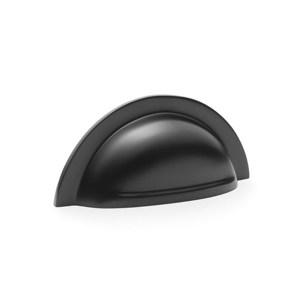 Bardom Ridged Cabinet Cup Pull Black AW903BL