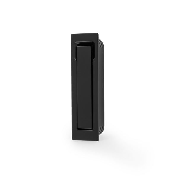 Square Sliding Door Edge Pull Black AW990BL