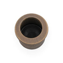 Round Sliding Door Finger Edge Pull Flush Pull Alexander & Wilks Antique Brass 