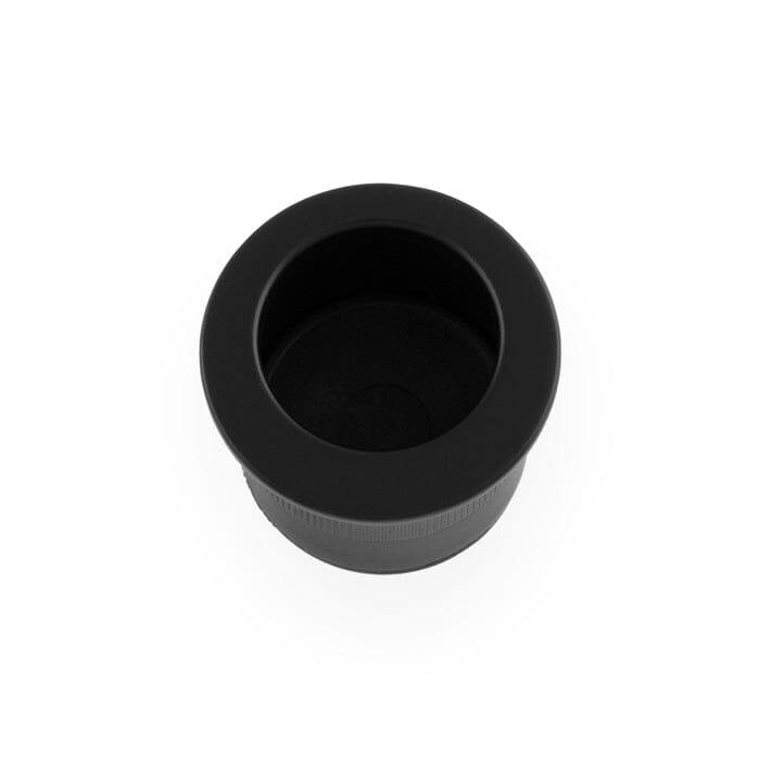 Round Sliding Door Finger Edge Pull Flush Pull Alexander & Wilks Black 