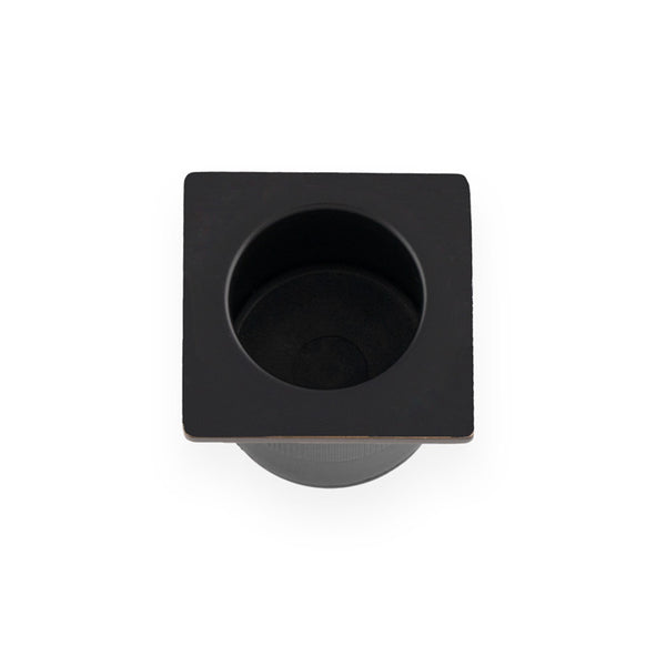 Sliding Door Finger Edge Pull (Square) Black AW993BL