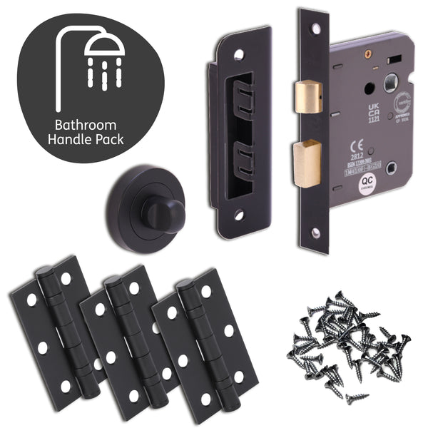 Sesia Bathroom Door Handle Pack