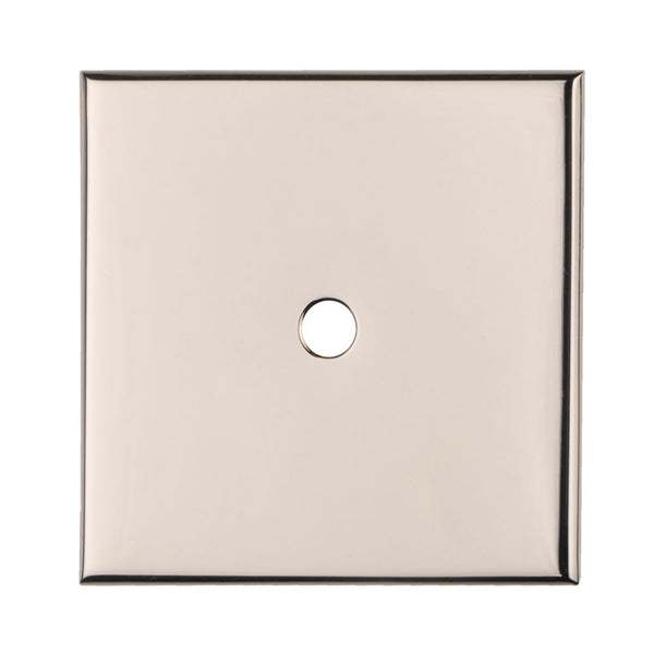 Square Cupboard knob Backplate Polished Nickel BP40PN