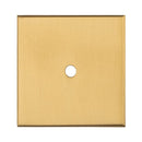 Square Cupboard knob Backplate Knob on Backplate Carlisle Brass 