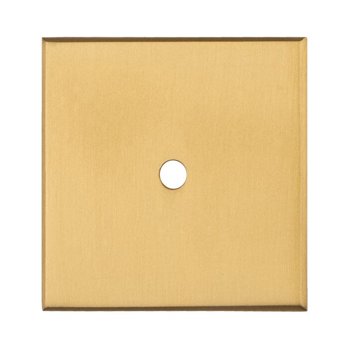 Square Cupboard knob Backplate Knob on Backplate Carlisle Brass 