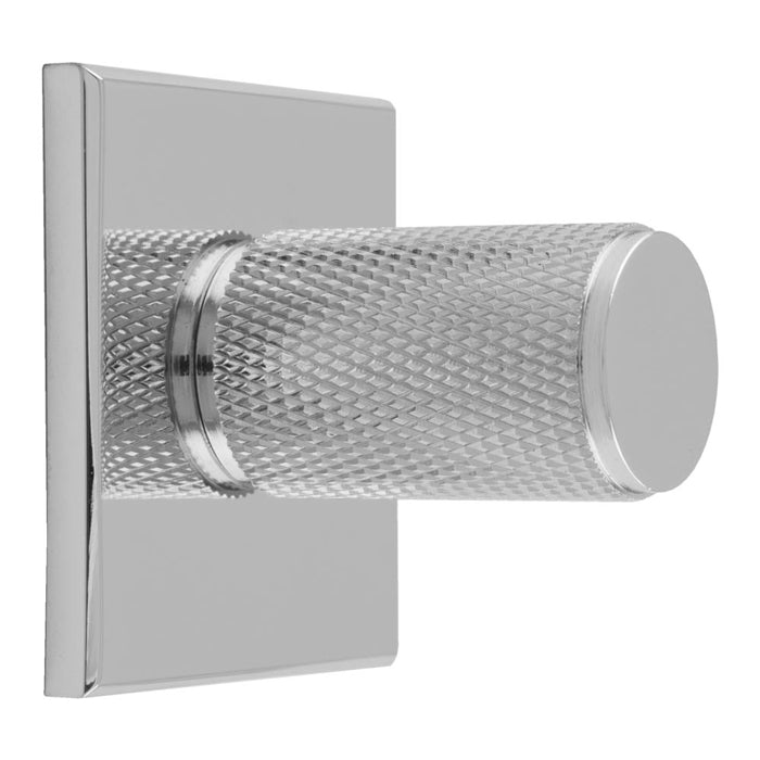 Knurled Cylinder Knob on Backplate