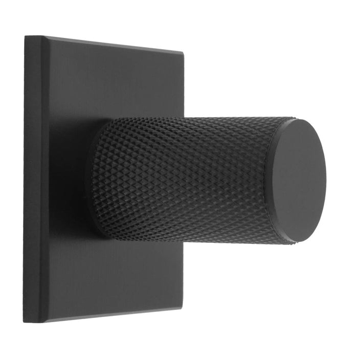 Knurled Cylinder Knob on Backplate