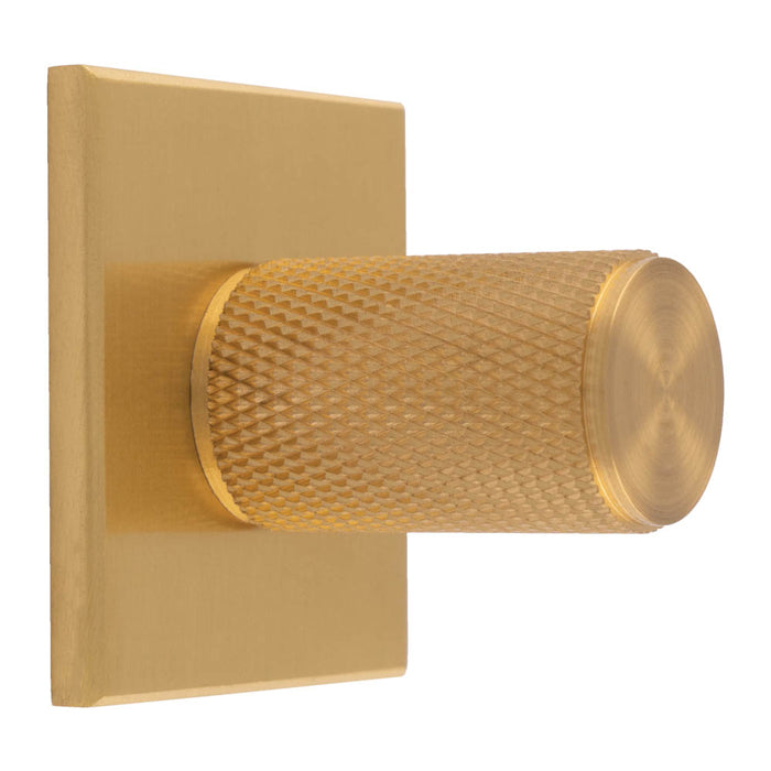 Knurled Cylinder Knob on Backplate
