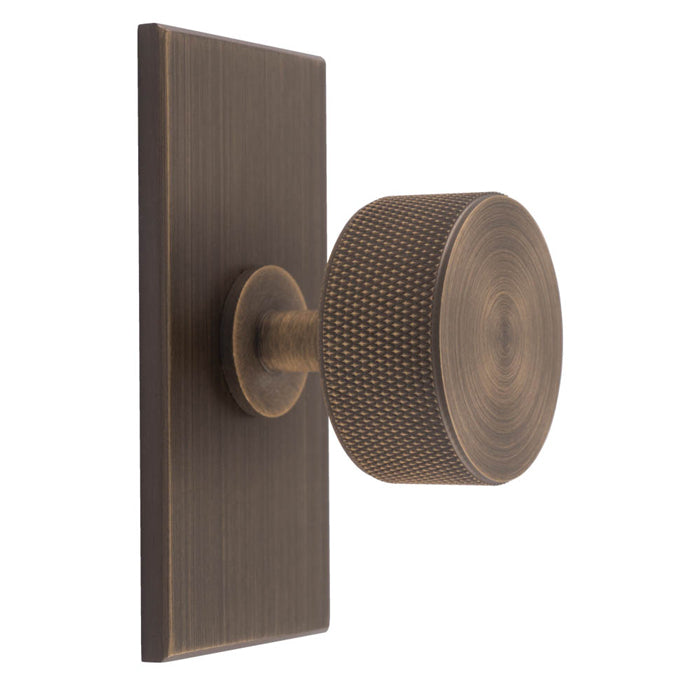 Knurled Radio Knob on Backplate