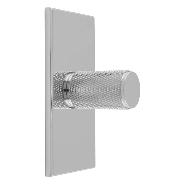 Knurled Cylinder Knob on Backplate