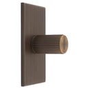Lines Cylinder Knob on Backplate