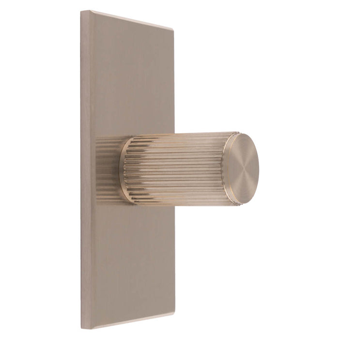 Lines Cylinder Knob on Backplate