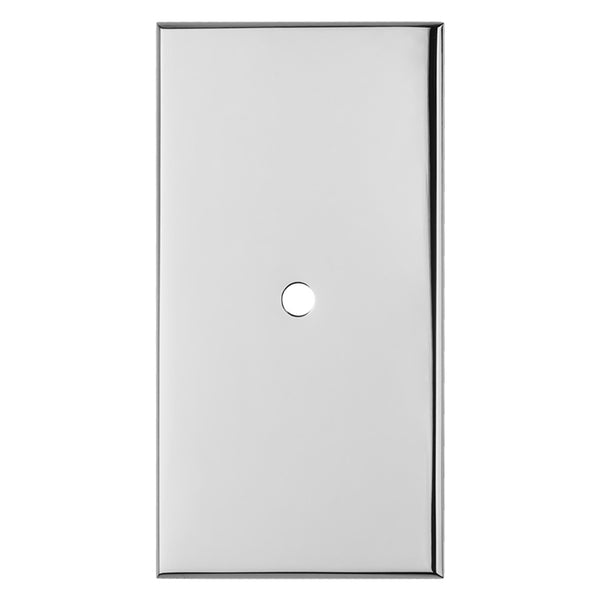 Rectangular Cupboard knob Backplate Polished Chrome BP76CP