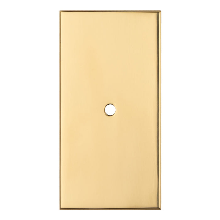 Rectangular Cupboard knob Backplate