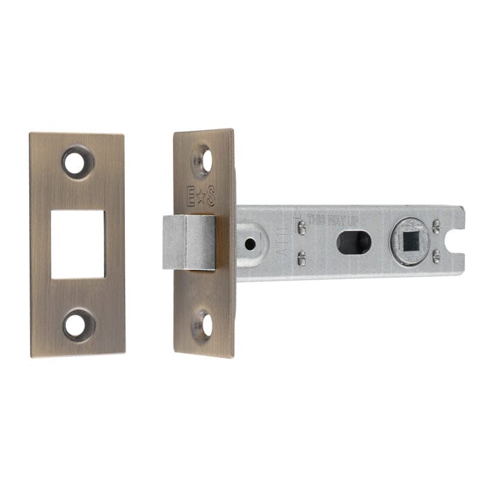 Bolt-Through Tubular Deadbolt 76mm Deadbolt Eurospec Antique Brass 