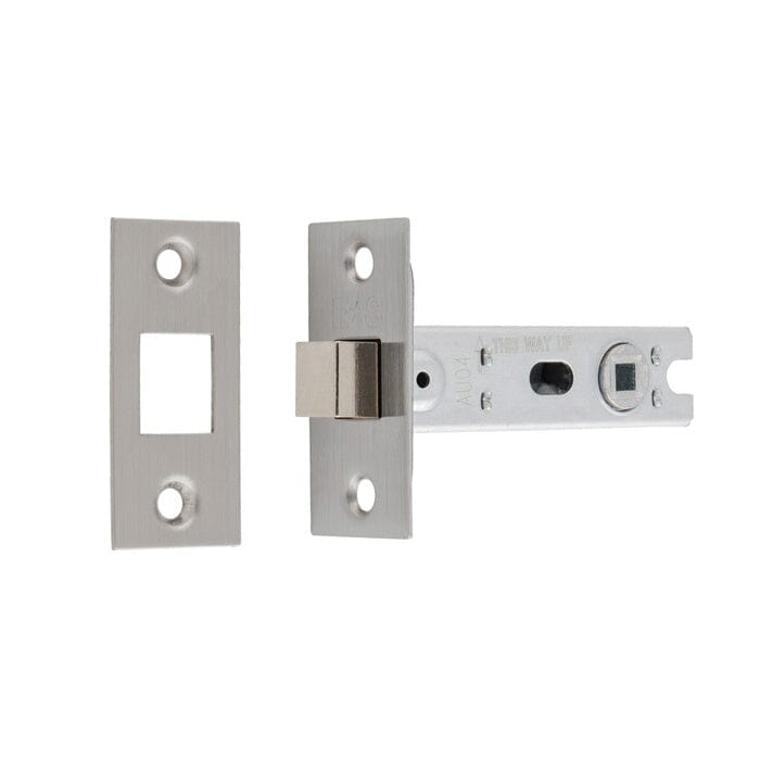 Bolt-Through Tubular Deadbolt 76mm Deadbolt Eurospec Satin Stainless Steel 