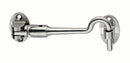 Silent Pattern Cabin Hook 150mm Cabin Hook Eurospec Satin Stainless Steel 