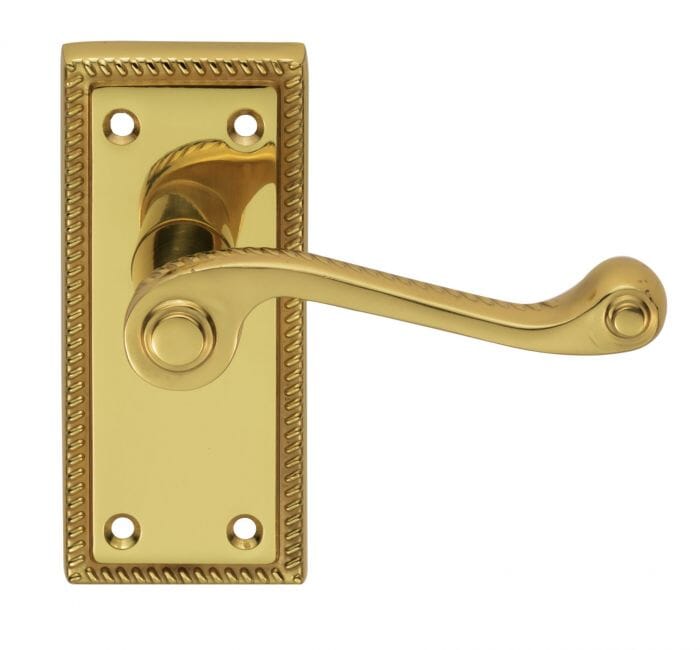 Georgian Lever on Latch Backplate Contract (Latch & Hinges Included)