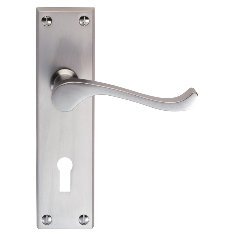 Victorian Scroll Lever on Lock Backplate (Latch & Hinges Included)