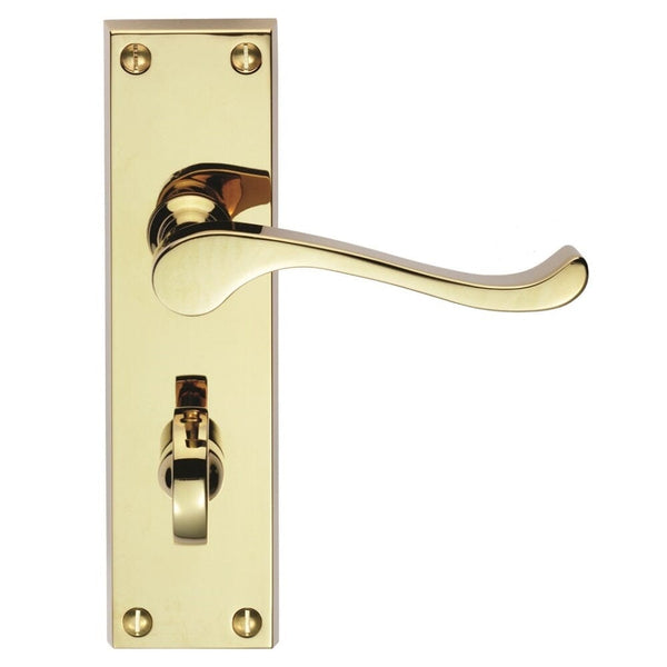 Contract Victorian Scroll Lever on WC Backplate
